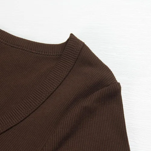 Vista 2 de PALINDA Camiseta básica de verano de manga corta con cuello redondo para mujer