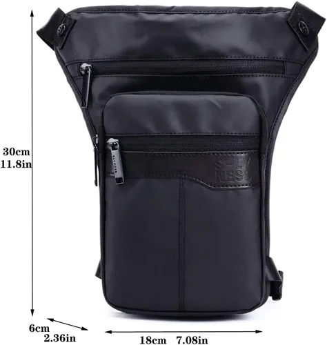 Vista 7 de Riñonera de cintura para hombres y mujeres, 011-negro, Casual