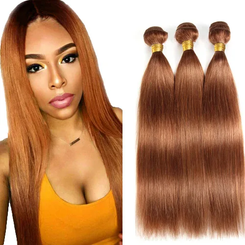 Vista 124 de 300g 1B27 Human Hair Bundles Honey Blonde Bundles Human Hair 10A Brazilian Virgin Remy Hair Extensions 8 10 12 Inch