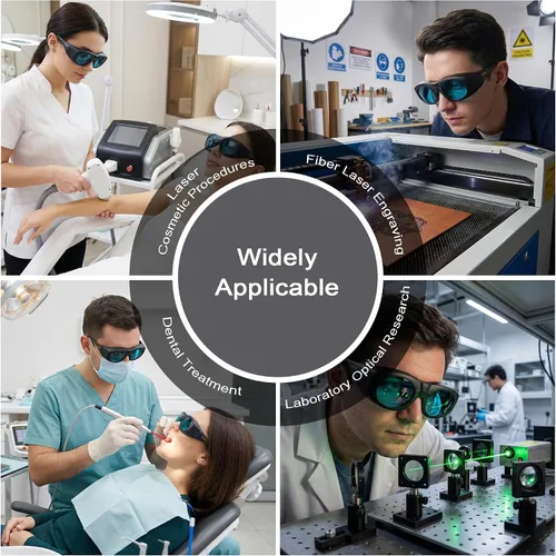 Vista 6 de MCWlaser Gafas de seguridad láser 680-1100nm OD7+; YAG, módulo láser infrarrojo y luz fría gafas láser de protección ocular para 755nm, 808nm