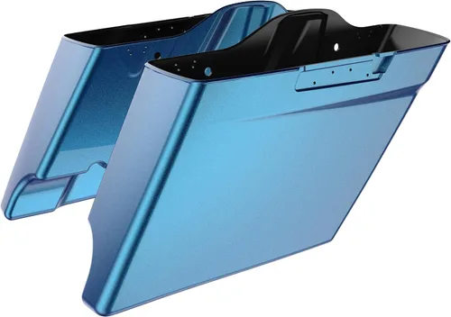 Vista 48 de Alforjas extendidas para Harley Touring Street Glide, Electra Glide, Road Glide 2014-2023 (whisky ámbar)