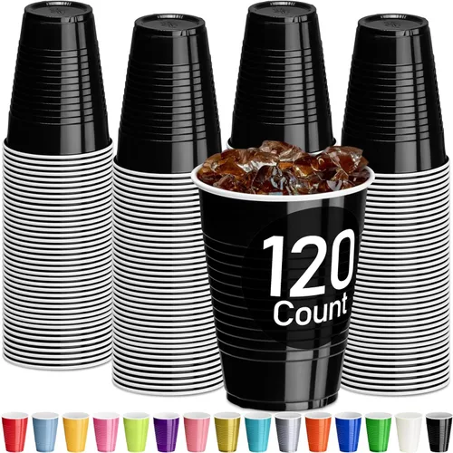 Vista 12 de DecorRack - Vasos desechables y reutilizables de 12 onzas para fiestas de cumpleaños, despedidas de soltera, campamentos, eventos en interiores y al