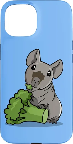 Vista 6 de Funny Kawaii Kids Broccoli Black Hairless Guinea Pig Lover Case for iPhone 17