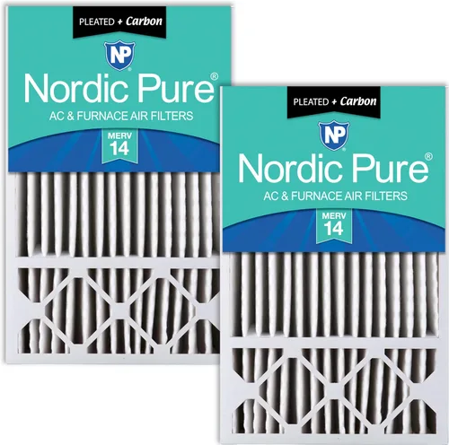 Vista 29 de Nordic Pure 16x25x5 (15_3/4 x 24_3/4 x 4_3/8) Honeywell/Lennox Filtro de aire de reemplazo MERV 8 1 unidad