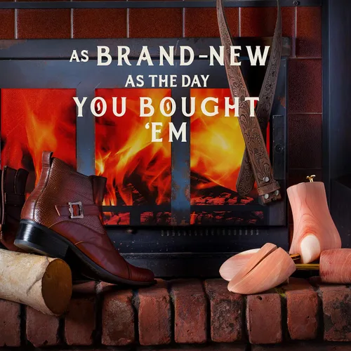 Vista 5 de Stratton Boss Cedar Boot Tree para hombre Cedro rojo aromático Gran regalo para hombres