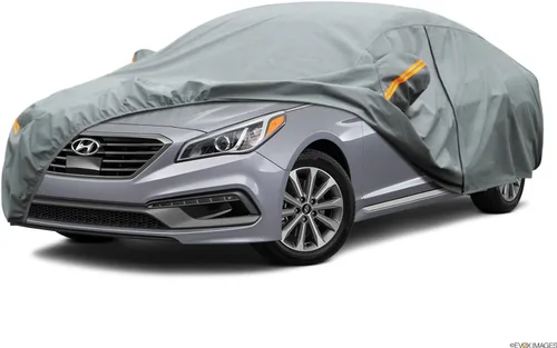 Vista 97 de Kayme Funda de Coche de Servicio Pesado Impermeable para Todo Tipo de Clima, Ajuste Personalizado para Tesla Model S, Cubierta Exterior Completa
