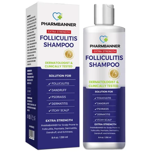Vista 10 de PHARMBANNER Champú antifúngico para el cuero cabelludo seco y con picazón, apoya la salud del cuero cabelludo, ayuda con la foliculitis