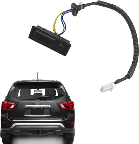 Vista 8 de Interruptor de liberación abierta para maletero trasero compatible con Nissan Pathfinder 2013-2020, interruptor de tapa de portón trasero con botón