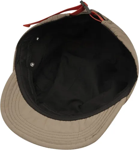 Vista 5 de CLAPE Gorra de béisbol de 5 paneles de camionero corto retro, gorra de béisbol informal con ala plana, gorra de árbitro para papá, gorra de sol