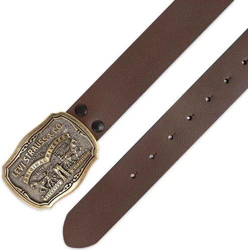 Vista 10 de Levi's Men's Everyday Jean Belt with Removable Plaque Buckle