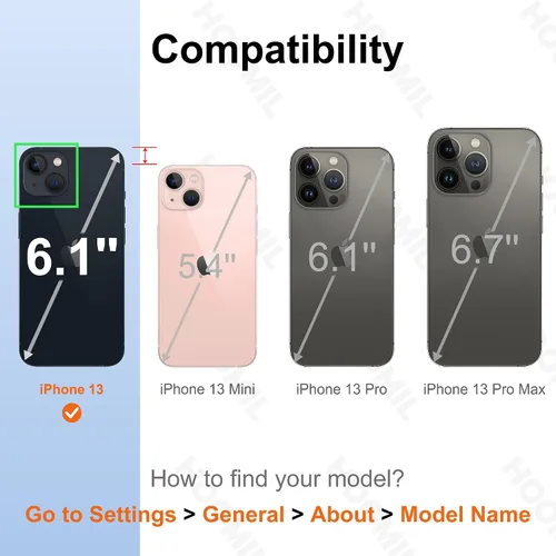 Vista 443 de HOOMIL Funda para iPhone 7 Plus/iPhone 8 Plus de 5.5 Pulgadas, sin amarillamiento, protección contra caídas, cubierta trasera dura transparente