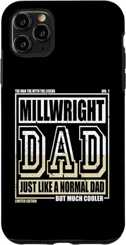 Vista 11 de Funda para iPhone 13 Like A Normal Dad Father Millwright