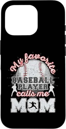 Vista 20 de Baseball Mom My Favorite Baseball Player Calls Me Mom Case for iPhone 17