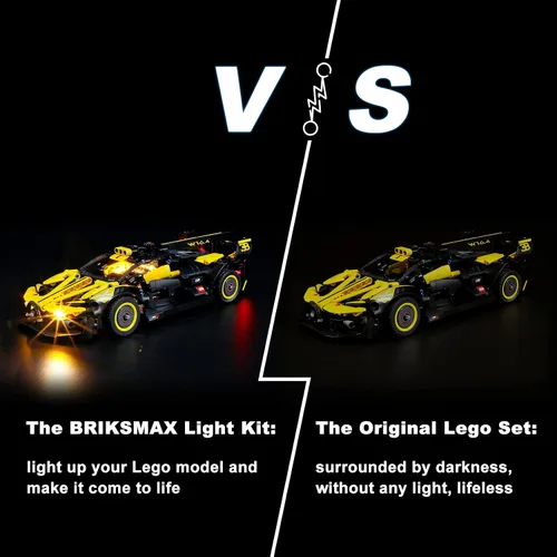 Vista 6 de BRIKSMAX Kit de iluminación LED para LEGO-42151 Bugatti Bolide - Compatible con el modelo de bloques de construcción Lego Technic - No incluye juego