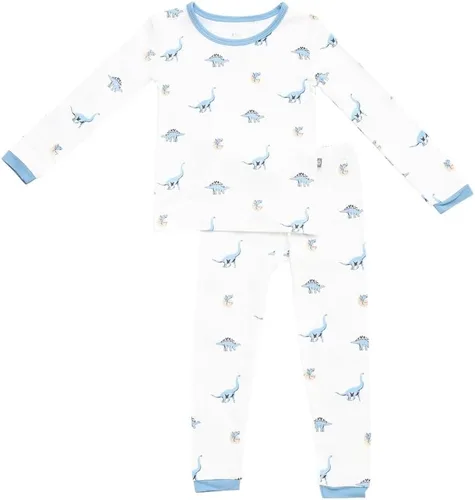 Vista 24 de KYTE BABY Juego de pijama para niños pequeños – Pijamas para niños pequeños hechas de material de rayón de bambú suave Pollito de Aloe
