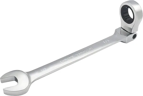 Vista 16 de Llave combinada de trinquete de cabeza flexible de 1 pulgada SAE 72 dientes de 12 puntos de trinquete de caja de trinquete herramientas de llave