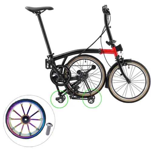 Vista 6 de YIJU leichtes Rad Aluminum Alloy Bicycle Modification Folding Bike for Bicycle Rear Rack, Multicolor