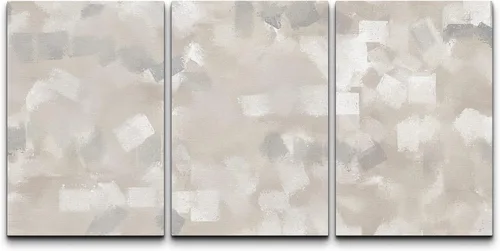 Vista 159 de wall26 Lienzo enmarcado para pared, juego de arte con trazos de pintura roja y naranja vibrante, paisaje, formas abstractas, ilustraciones, arte