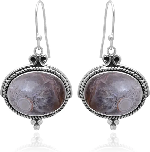 Vista 7 de Veracity Jewelry - Aretes de plata de ley con piedras preciosas para mujeres y niñas, regalo para su cumpleaños, aniversario, esposa, mamá, novia