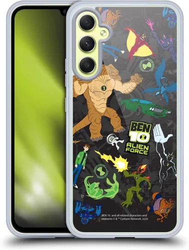 Vista 9 de Head Case Designs Funda de gel suave con licencia oficial de Ben 10: Alien Force Ben's Jacket Graphics compatible con Samsung Galaxy A34 5G