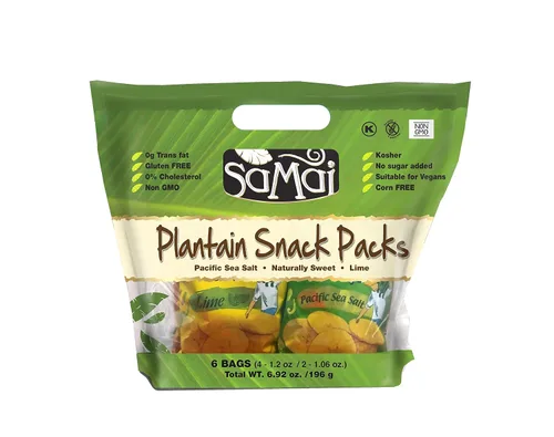 Vista 10 de SAMAI Chips de plátano de chile de 2.65 onzas, paquete de 15 unidades, totalmente naturales, sin OMG, sin gluten y Kosher
