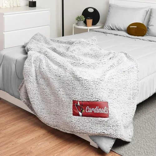 Vista 6 de FOCO Manta Sherpa de nube con logotipo grande del equipo de la NFL, 60 x 70 pulgadas