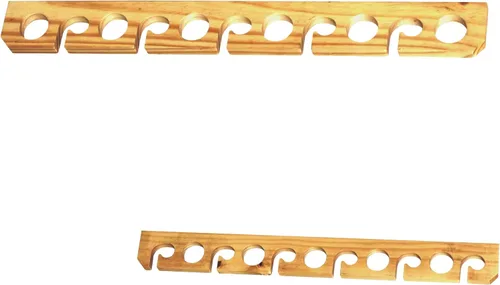 Vista 3 de Old Cedar Outfitters Soporte para caña de pescar de pino macizo para almacenamiento en pared y techo (pared/techo)