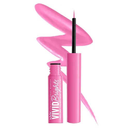 Vista 23 de NYX PROFESSIONAL MAKEUP Vivid Brights - Delineador líquido resistente a las manchas con punta precisa, Cobalt Crush 05 Cobalt Crush