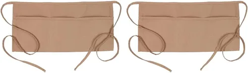 Vista 2 de Fame Original - Delantal de cintura con 3 bolsillos 18138 para adultos, color caqui, talla única, unisex (F9-83500)