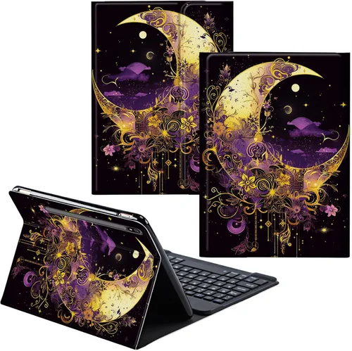 Vista 72 de Funda para Samsung Galaxy Tab S6 Lite 2022/2020 Teclado Inalámbrico Desmontable y Cubierta De Soporte De Cuero PU Funda Protectora Para Samsung