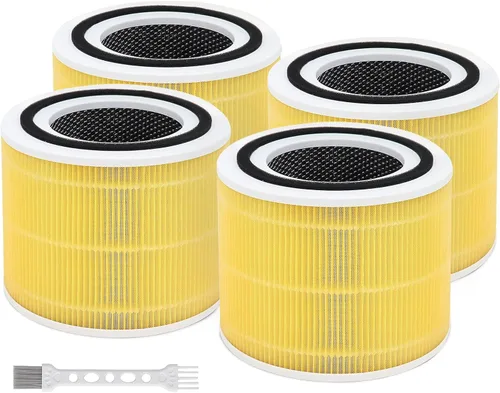 Vista 10 de Paquete de 4 Core 300/Core P350 Compatible con LEVOIT Core P350/Core 300 y Core 300S, Filtro Verdadero de Grado Carbón Activado de Alta Eficiencia