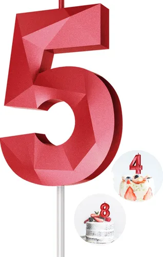 Vista 137 de Velas de cumpleaños con números (0 velas negras), forma de diamante 3D, decoración de pastel de feliz cumpleaños para niños y hombres, cumpleaños