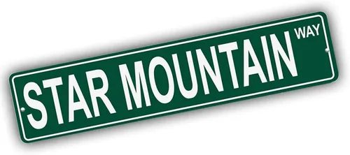 Vista 279 de Ohio Mountains Pick Your Mountain Compatible/repuesto para Acme Hill United States Mountain aluminio metal metal metal estilo letrero de calle