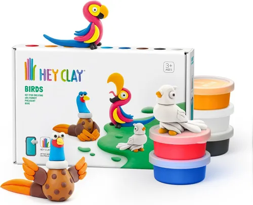 Vista 12 de HEY CLAY Colorido modelado de arcilla seca al aire para niños 6 latas con divertidas instrucciones interactivas aplicación - Actividades para niños