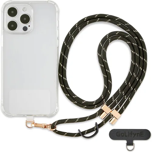 Vista 8 de Cordón universal para teléfono, correa cruzada antirrobo para iPhone 17 Pro Max y la mayoría de teléfonos inteligentes, soporte ajustable