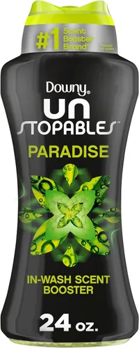 Vista 5 de Downy Unstopables - Perlas potenciadoras de aroma de lavandería para lavadora, exuberante, 10 onzas (paquete de 4)