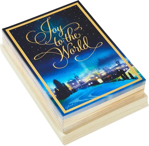 Vista 3 de Hallmark Surtido de tarjetas de Navidad religiosas en caja, Natividad (40 tarjetas y sobres)