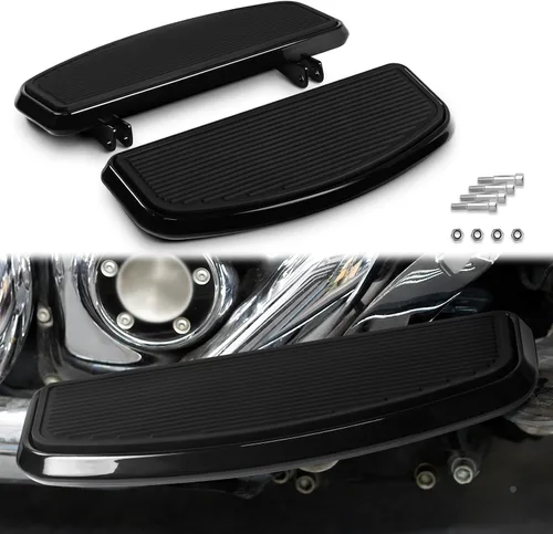 Vista 12 de Tabla de piso para pasajero de motocicleta Streamliner con kit de soporte de montaje Compatible con Harley Touring, Road Glide, Street Glide, Road