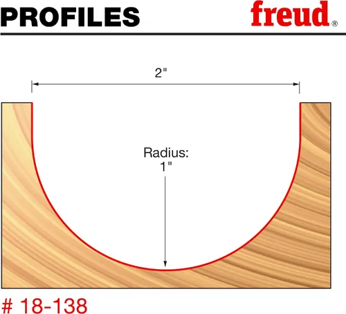 Vista 3 de Freud 18-100 brocas para router, de 1/8 pulgadas de diámetro con vástago de 1/4 pulgadas.