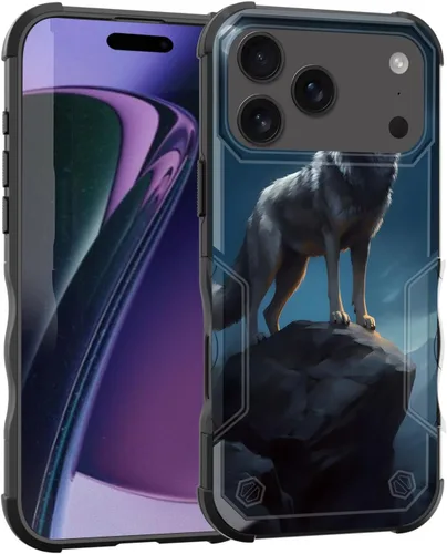 Vista 51 de Funda para iPhone Air, [doble capa] [protección contra caídas de grado militar de 10 pies] Funda resistente a prueba de golpes para iPhone Air