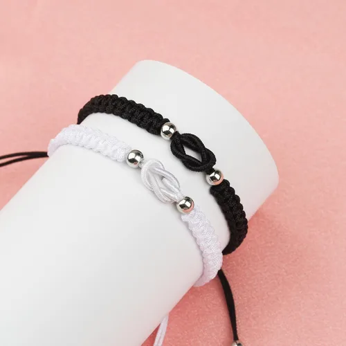 Vista 5 de Pulseras a juego para parejas, aniversarios, cumpleaños, día de San Valentín, regalos de Navidad