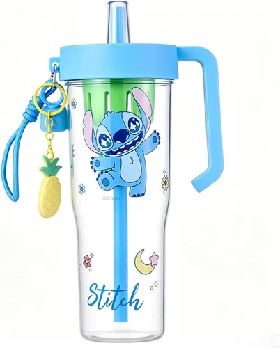 Vista 10 de MINISO Disney Lilo & Stitch - Tazas de café helado de 16 onzas con tapas