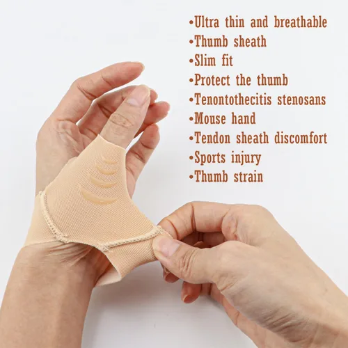 Vista 3 de 2 soportes para pulgar, soporte elástico para pulgar, compresión del pulgar, soporte para el pulgar para dolor en las articulaciones, tendinitis