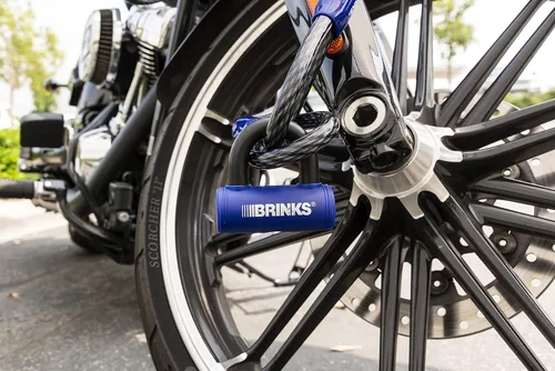 Vista 5 de BRINKS - Cerradura de barra en U de 3 7/8" - Cerradura de bicicleta resistente a la intemperie y resistente a la púa, azul