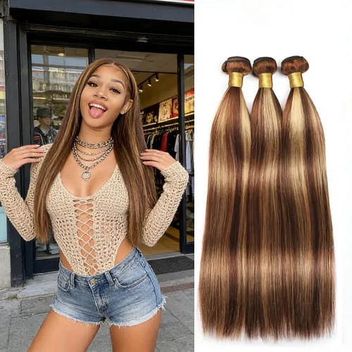 Vista 76 de #30 - Paquetes de cabello humano rizado marrón Jerry, 3 paquetes, 20, 22 30# Jerry rizado