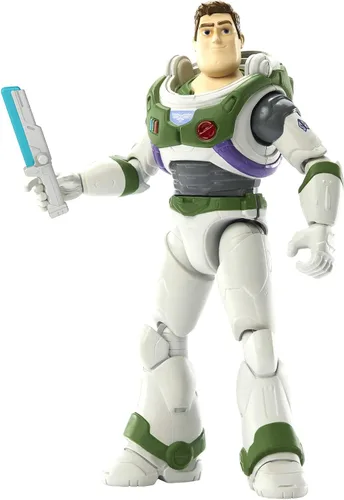 Vista 9 de Mattel Disney y Pixar Lightyear XL-01 Figura de acción de Buzz Lightyear, 12 puntos de articulación y accesorios, escala de 5 pulgadas