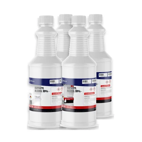 Vista 2 de Alcohol isopropílico 99% - Botella de 1 cuarto de galón - Alcohol concentrado de alta pureza para una limpieza eficaz - Secado rápido, IPA de origen