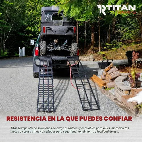 Vista 5 de Rampas de carga ATV de 7.5 pies, capacidad de 1,500 libras, rampas Titan