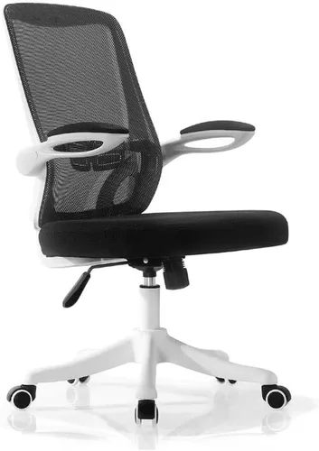 Vista 3 de Office Chair Ergonomic Swivel Mesh Mid Back Computer Desk Chair with Flip Up Arms Color Optional(Black)