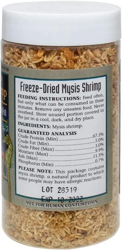 Vista 5 de San Francisco Bay Brand Camarones Mysis liofilizados – Alimento para peces de primera calidad, alimento tropical para peces de camarones, ideal